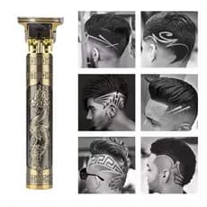 Máquina de Cortar Cabelo e Barba Profissional Sem Fio – Portátil com Corpo Metálico