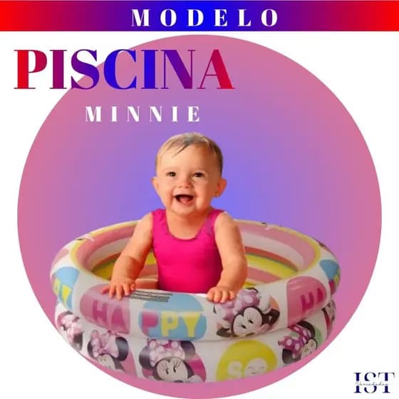 Piscina  Inflável Agua ou Bolinha Infantil  Capacidade 37 Litros  Minnie Mickey Frozene e Princes