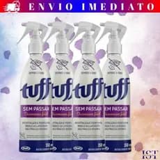 Kit De Tuff 350ml Desamassa Fácil Sem Passar Perfuma a Roupas Neutraliza Odor Roupas Cheirosas