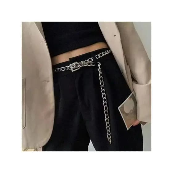 Cinto Corrente  Estiloso Acessório Feminino Moda Influencer HC