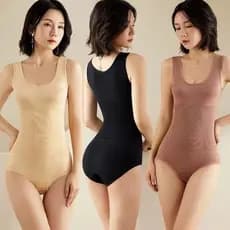 Body Modelador Suplex Alça Reforçada / Cinta Modeladora De Cintura Alta Modelador De Barriga Sem Bojo  Alta Compr