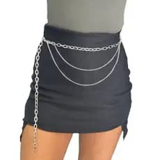 Moderno e estiloso Cintos Feminino Com Ouro e Prata de Metal importado