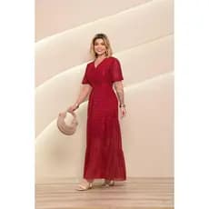 Vestido Feminino Tule Longo