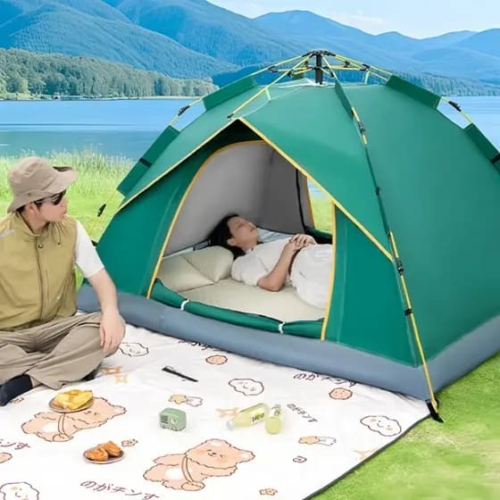 Barraca Camping Acampamento 2-8 Pessoas Grande Varanda 240*210*135CM