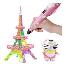 Caneta Impressora Manual 3d Led Com Filamento Brinquedo Ifantil