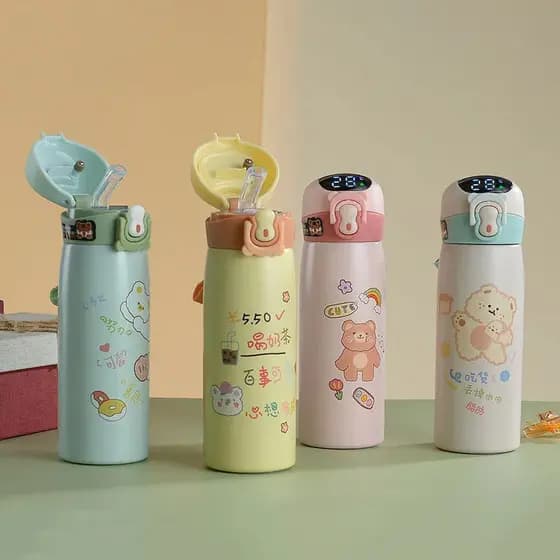 Garrafa de agua Térmica Infantil 500 ml com Visor Digital