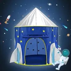 Barraca Infantil castelinho  Foguete Azul / Rosa Cabana Toca Tenda Casinha 105*130