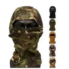 Máscara Protetor Facial Balaclava Respirável Proteção UV50+ Camuflagem Ninja