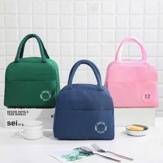 Bolsa Térmica Lancheira Portátil Térmica Marmita Viagem Escolar 13 x 21 x 23 cm