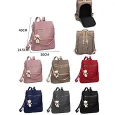 Mochila 2em1 Feminina Anti-Furto Impermeável Multiuso Transversal Casual 40*14.5*30cm