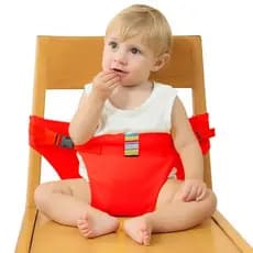 Cadeirinha de Alimentação Portátil para Bebê – Assento Infantil com Cinto Ajustável para Restaurante