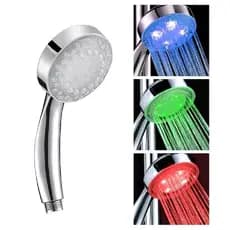 Ducha Chuveiro LED RGB com Sensor de Temperatura – Cromoterapia para Banho Relaxante