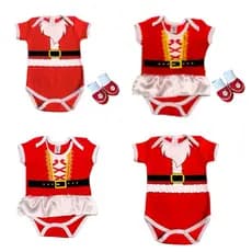 kits de Natal- Body bebê, pantufas-roupas de bebê-temáticos e personagens
