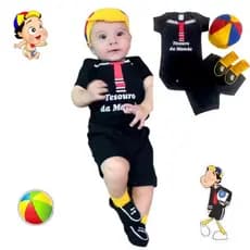 kit 4 peças temáticos-body bebê-roupas infantil, mêsversário,personagens rescém nascidos rn, menino