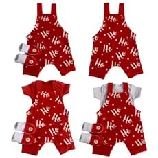 kit e macacão unissex papai noel e mamãe noel-body, macaçao bebê para seu natal-temáticos baby