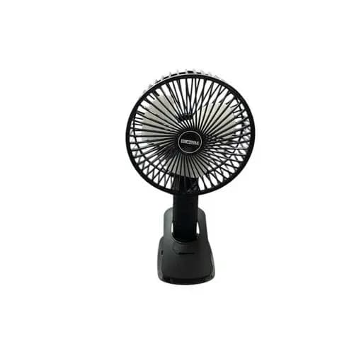 Mini Ventilador Portátil Mesa Recarregável Silencioso Bivolt Ajustável Preto