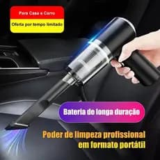 Mini Aspirador de Pó Portátil 3 em 1 6000pa Potente Recarregável sem Fio para Casa Carro Sofá e Cama