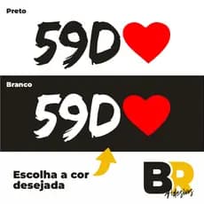 Adesivo Grau Bicicleta Moto Carro Capacete Original 59D com Coração Vermelho Original BR Adesivos