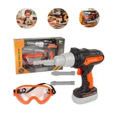 Kit Parafusadeira Furadeira Ferramentas Infantil Didático Brinquedo