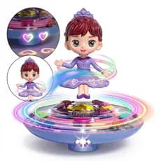 Boneca Princesinha Brinquedo Som Musica Dança Brinquedo Infantil Gira Menina