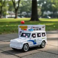 Carrinho Policia Mercedes-bens Classe G Brinquedo Som E Luz