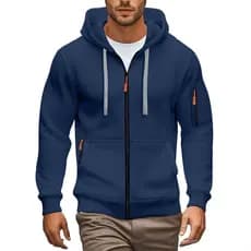 2025 novo estilo Cross-Border tamanho europeu outono inverno moletom masculino com capuz zíper Cardigan esportes masculi