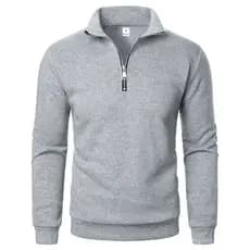 Shopee Cross-Border venda quente na moda meio zíper gola alta Casual S
