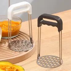 Esmagador de batatas em aço inoxidável, prensa e triturador de ovos, ferramenta doméstica para preparação de comida de b