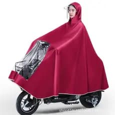 Capa de chuva para scooters elétricos e motocicletas, poncho de chuva de aba dupla para uma pessoa, proteção para duas p