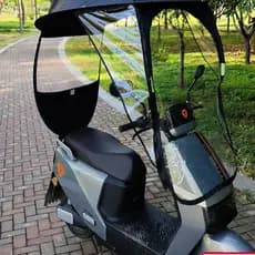 Capota para veículo elétrico, protetor solar para bicicleta, capa à prova de vento para motocicleta e scooter elétrico,