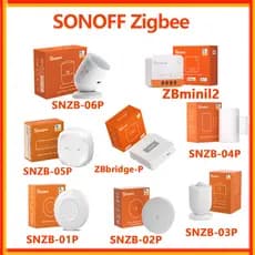 Sonoff Zigbee Bridge-P Interruptor Inteligente Sensor de Presença Humana Sensor de Temperatura e Umidade para Portas/Jan