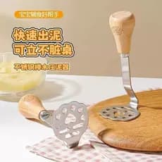 Esmagador em forma de urso ins430, esmagador de aço inoxidável para purê de batata e batata doce roxa, utensílio para co