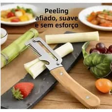Descascador multifuncional para fatiar cebolinhas, descascador de batatas para cozinha, utensílio doméstico para descasc