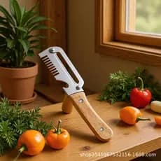 Cortador de cebola em aço inoxidável, utensílio de cozinha multifuncional para uso doméstico, para cortar vegetais e lul