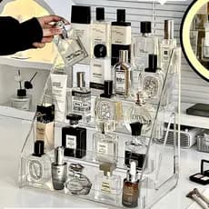 Prateleira de Armazenamento de Cosméticos Mesa de Maquiagem Prateleira de Exibição de Batom Paleta de Sombras Perfume Ca