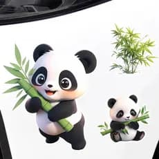 Adesivos Decorativos Personalizados de Panda de Bambu para Carros, Veículos Elétricos e Motocicletas 6.19 1OOQ