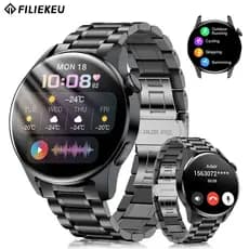 FLK Relógio smartwatch pressão arterial chamar esportes fitness à prova d'água smartwatch relogio