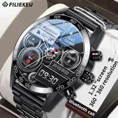 FILIEKEU smartwatch Chamadas Bluetooth pressão arterial à prova d'água esportes smartwatch