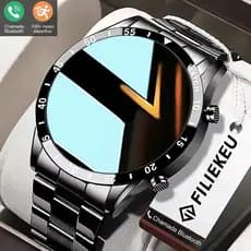 FLK Relógio smartwatch masculino esportes Chamadas Bluetooth à prova d'água smartwatch relogio