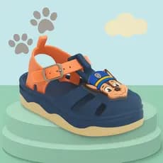 Sandália bebê infantil masculino menino patrulha canina confortável leve antiderrapante macia