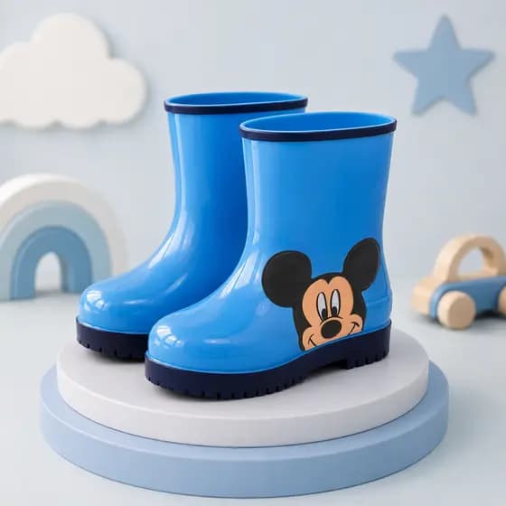 Bota Galocha Infantil Masculina Menino Mickey Patrulha Canina Stitch Lançamento