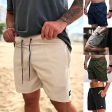 Short Masculino Bermuda Tactel Elastano Microfibra Academia Corrida Treino Praia Premium