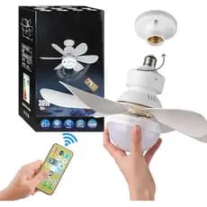 Ventilador De Teto Wind Light Silent Ponente Controle Remoto Bivolt 2 em 1