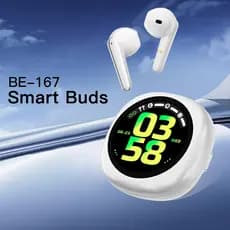 Fone De Ouvido Aplicativo BE-167 Microfones E Bluetooth 5.4 Com Tela Recebe Mensagem  Musica