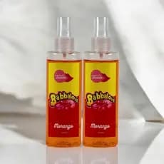 Kit com 2 Body Splash Egeu Babbalove Morango 200ml cada.