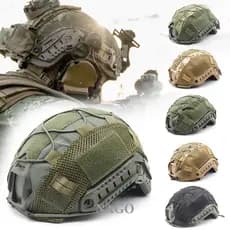 Capa Tática para Capacete NAGO Camo com Corda Elástica - Poliamida Durável e Adequada para Operações em Campo de CS ao A