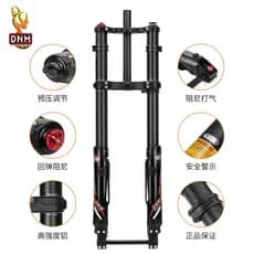 Garfo de 26 polegadas, garfo dianteiro largo, bicicleta de praia, 150mm, 27,5 polegadas, 8 velocidades, pneu largo, susp