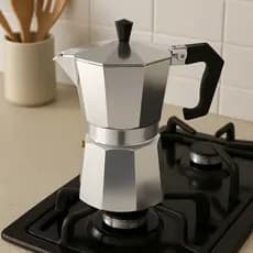 Cafeteira Italiana Inox 450ml 9 Xícaras Café Expresso