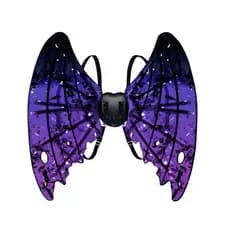 Fantasia de asas para Festas com Led e Música -  Vampiro