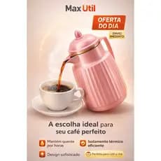 Garrafa Térmica 300 ML Ideal para Chá e Café